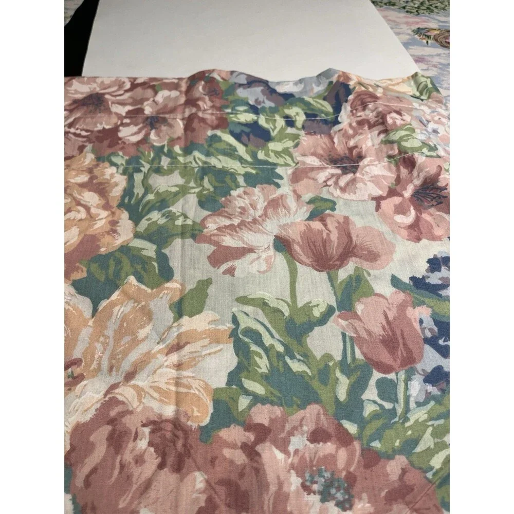 Vtg Croscill Hydrangea Floral Window Valance 84x18” - USA
